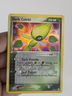 Vintage 2004 Dark Celebi Hidden Legends 4/101 Reverse Holo VG Rare - Image 3
