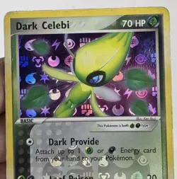 Vintage 2004 Dark Celebi Hidden Legends 4/101 Reverse Holo VG Rare - Image 5