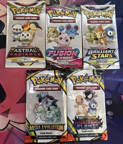 Pokemon TCG Fun Pack Sealed Lot of 5 - Image 2