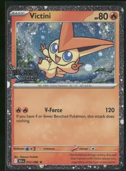 Pokemon Victini (Black Bolt Stamped) Rare 012/086 NM - Image 1