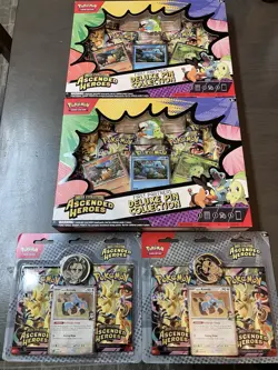 Pokemon Ascended Heroes First Partners Deluxe Pin Collection X2 Lot 2pk Larry’s - Image 1