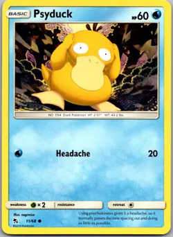 Psyduck 11/68 Common Hidden Fates Pokemon - Image 1
