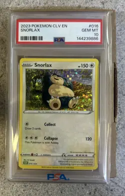2023 POKEMON #016 SNORLAX PSA 10 - Image 1