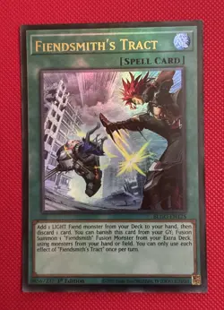Yugioh! BLGG-EN125 FIENDSMITH’S TRACT - ULTRA RARE 1st EDITION NM - Image 1