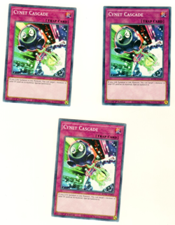 Set Of 3 Cynet Cascade BODE-EN099 Burst Of Destiny 1st Edition Yugioh - Image 1