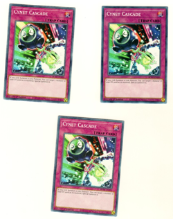 Set Of 3 Cynet Cascade BODE-EN099 Burst Of Destiny 1st Edition Yugioh - Image 3