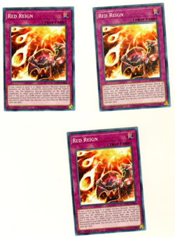 Set Of 3 Red Reign MP21-EN084 Tin Of Ancient Battles 2021 1st Edition Yugioh - Image 1