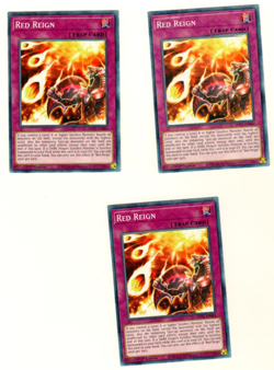 Set Of 3 Red Reign MP21-EN084 Tin Of Ancient Battles 2021 1st Edition Yugioh - Image 3