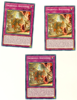 Set Of 3 Swordsoul Assessment BODE-EN072 Burst Of Destiny 1st Edition Yugioh - Image 1