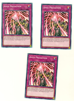 Set Of 3 Apex Predation BODE-EN084 Burst Of Destiny 1st Edition Yugioh - Image 1