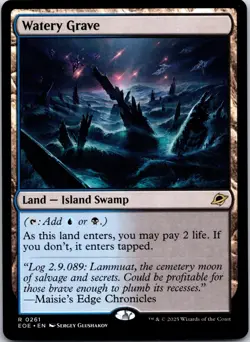 Watery Grave 261 RareEdge of Eternities Magic: The Gathering NM - Image 1