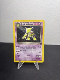 Pokemon Dark Alakazam Holo Team Rocket HP/DMG - Image 1