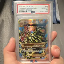 Pokemon 2015 XY Ancient Origins Primal Groudon EX 97/98 PSA 10 Full Art Holo - Image 3