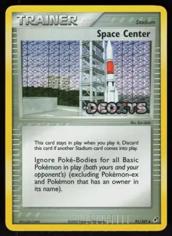 Pokemon Space Center 91/107 Deoxys Uncommon Reverse Holo Near Mint - Image 1