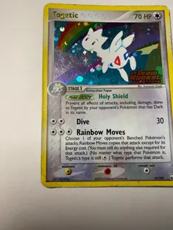 Togetic EX Team Rocket Returns Rare Stamped Holo 14/109 HP Pokemon Vintage 2004 - Image 4