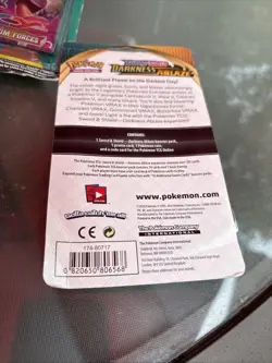 Pokemon TCG Sword & Shield Darkness Ablaze Booster Pack Pikachu + Coin new seale - Image 3