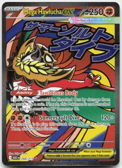 Mega Hawlucha ex 268/217 Mega Attack Rare Ascended Heroes Pokemon Near Mint - Image 1