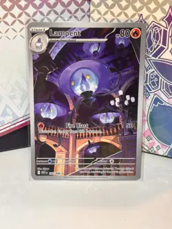 NM Pokemon TCG Lampent 102/086 Illustration Rare White Flare 102/086 - Image 1