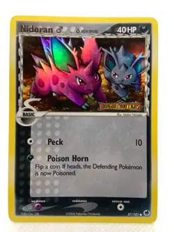 Nidoran 57/101 EX Dragon Frontiers Stamped Reverse Holo Pokemon Card - Image 1