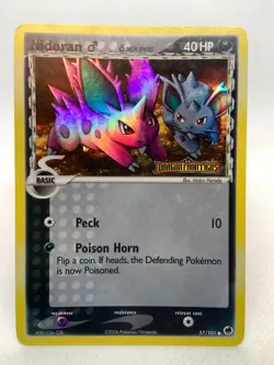 Nidoran 57/101 EX Dragon Frontiers Stamped Reverse Holo Pokemon Card - Image 2