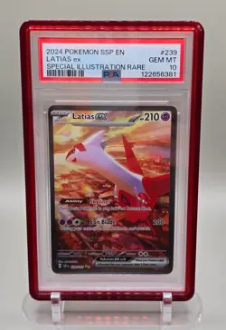 Latias ex 239/191 SV: Surging Sparks Holo Full Art SIR Pokemon Card - PSA 10 - Image 1