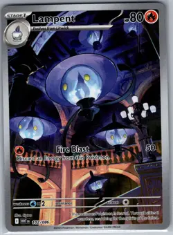 Lampent 102/086 SV: White Flare - Pokemon Card - NM - Image 1