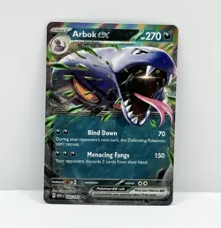 Pokemon TCG SV: Scarlet & Violet 151 #024/165 Arbok ex Card With Print Line - Image 1