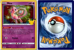 Pokemon Card - Mew Celebrations 011/025 2021 Rare Holo Lightly Played - Image 3
