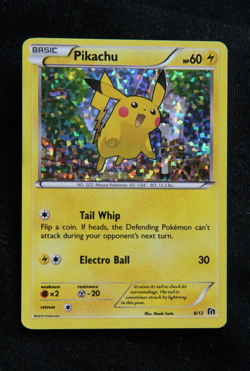 Pokemon "Pikachu" 6/12 *Holo* McDonald's 2016 - English - Played - Image 1
