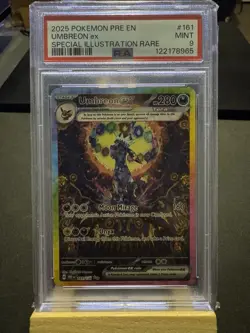 2025 Pokemon Prismatic Evolutions Umbreon ex #161/131 PSA 9 - Image 1
