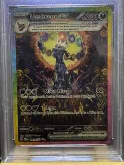 2025 Pokemon Prismatic Evolutions Umbreon ex #161/131 PSA 9 - Image 3