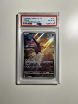 PSA 10 Latios 203/191 Illustration Rare - Pokemon Surging Sparks - Image 1