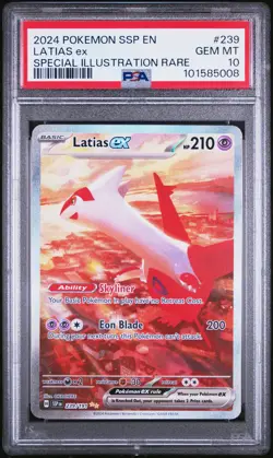 Latias Ex Pokemon Ssp En - Surging Sparks 239 Special Illustration Rare PSA 10 - Image 1