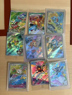 Set of 9 Promo Pokemon TCG Chinese 30th Anniversary First Partner Vol.1 - Image 1