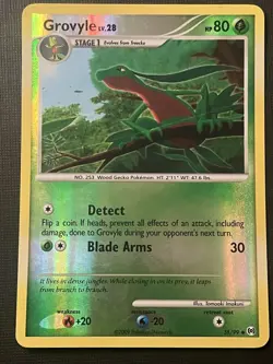Grovyle 38/99 Pokemon Platinum Arceus 2009 Reverse Holo Uncommon LP - Image 1