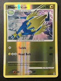 Manectric 44/99 Pokemon Platinum Arceus 2009 Reverse Holo Uncommon LP - Image 1