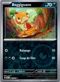 Carte Pokemon Baggiguane 060/091 Reverse - 2024 - Image 1