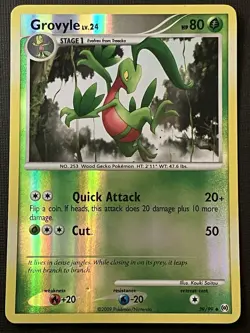Grovyle 39/99 Pokemon Platinum Arceus 2009 Reverse Holo Uncommon LP - Image 1