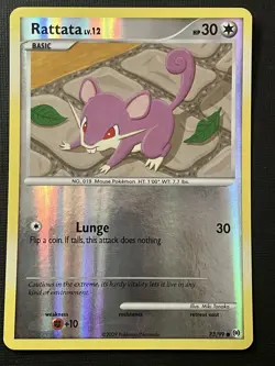 Rattata 73/99 Pokemon Platinum Arceus 2009 Reverse Holo Uncommon LP - Image 1