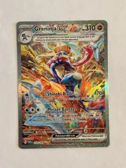 Greninja ex - 214/167 - Pokemon Twilight Masquerade Special Illustration Rare NM - Image 1