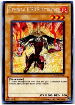 ELEMENTAL HERO BURSTINATRIX (ALTERNATE ART) LCGX-EN004 SEC YU-GI-OH MP - Image 1