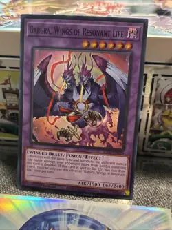 3X- Yu-Gi-Oh! Garura, Wings of Resonant Life #RA02-EN024 Super Rare NM - Image 2