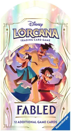 Fabled Sleeved Booster Pack Disney Lorcana TCG New Factory Sealed - Image 1