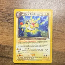 Pokemon Dark Ampharos 1/105 Neo Destiny Holo Rare Unlimited English 2000 Card - Image 1