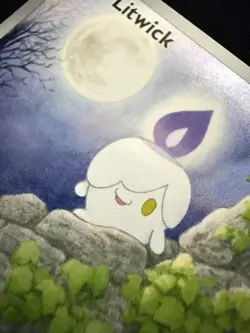 Litwick 101/086 Illustration Rare White Flare Pokemon TCG IR NM Card - Image 4