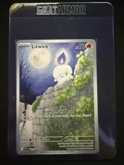 Litwick 101/086 Illustration Rare White Flare Pokemon TCG IR NM Card - Image 5