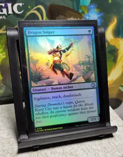 MTG Tarkir: Dragonstorm Dragon Sniper 139, NM, Foil, Pack Fresh, Ships Quickly - Image 1