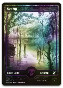 Swamp (272) #272 (Foil) (NM) Midnight Hunt MID Magic MTG - Image 1