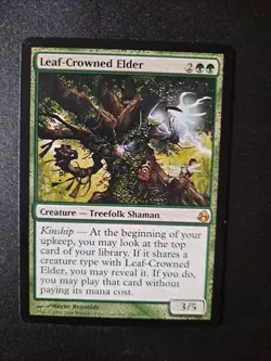 Magic: The Gathering Leaf-Crowned Elder Morningtide Green Rare 128 - Image 1