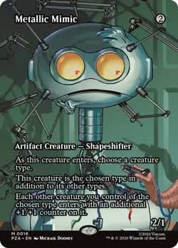 [1x] Metallic Mimic - Foil - Borderless Near Mint, English UB: Teenage Mutant Ni - Image 1